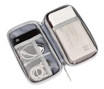 Портативная сумка для банка питания USB Гаджеты Кабели Провода Органайзер Защита жесткого диска Сумка для хранения принадлежностей