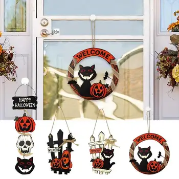 Приветственный знак на Хэллоуин, тема Хэллоуина, легко повесить, Недеформируемый материал, крыльцо, декор свадебной двери Для украшения вечеринки