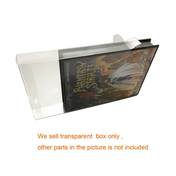 Прозрачный защитный ящик для хранения чехол для Sega MD для Genesis 5 game carrtriage box Retail Box protect