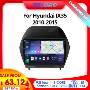 Распродажа TIEBRO Со скидкой 60% 2Din Android10 Автомагнитола Для Hyundai IX35 2010-2015 8G + 128G Стереоприемник GPS Авторадио