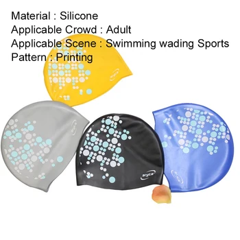 Силиконовые шапочки для плавания Для взрослых, мужчин и женщин, водонепроницаемая шапочка для бассейна, защищающая уши, длинные волосы, большая высокоэластичная шапочка для дайвинга