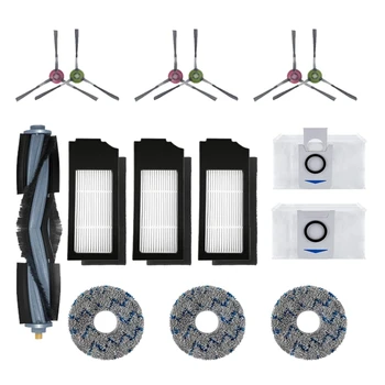 Сменные сумки из ткани с фильтрующей щеткой для Ecovacs DEEBOT X1 OMNI X1 TURBO X1 PLUS, набор сменных аксессуаров для робота-пылесоса