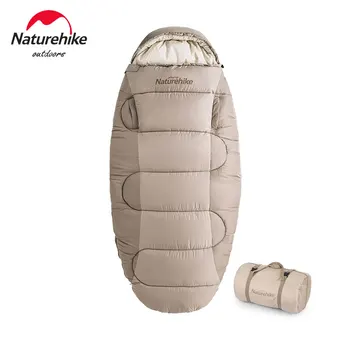 Спальный мешок Naturehike для кемпинга на открытом воздухе, спальный торт, Моющийся осенне-зимний спальный мешок из хлопка с имитацией перьев