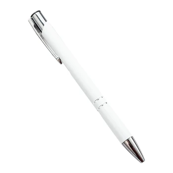 Стильная металлическая ручка E9LB, выдвижная, многоразового использования, выдвижная ручка с кончиком 1,0 мм, металлическая шариковая ручка для офиса
