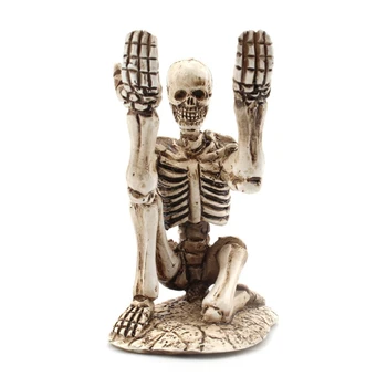 Стильный держатель для ручек в форме скелета, уникальные украшения для стола в стиле панк-готика, изысканный подарок для студентов, мальчиков, мужчин, прямая поставка