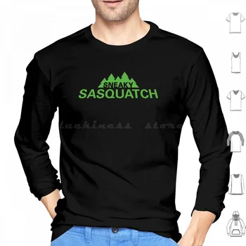 Толстовка с логотипом Sneaky Sasquatch Хлопковая толстовка с длинным рукавом Sneaky Sasquatch Инди-аркадная игра Sneaky Sasquatch Sneaky