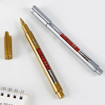 Тонкие металлические акриловые ручки для рисования Добавят мерцающих деталей к вашим работам