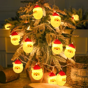 Украшение Рождественской елки Подвеска в виде светодиодного фонаря, Санта-Клаус, Маленький снеговик, подвеска в виде Рождественской елки