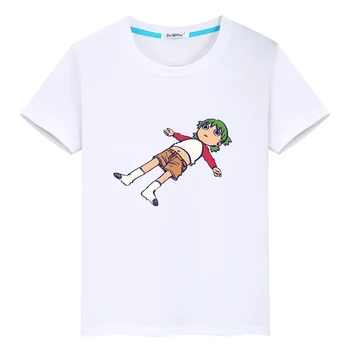 Футболка Azumanga Daioh Yotsuba Manga Для мальчиков и девочек, Футболка из 100% хлопка, Повседневные Удобные футболки с коротким рукавом и принтом Каваи