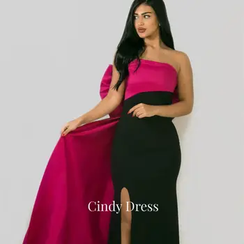 Элегантное вечернее платье Cindy Two Colors для женщин 2024, женские атласные женские роскошные платья, сшитые по индивидуальному заказу, галстук-бабочка